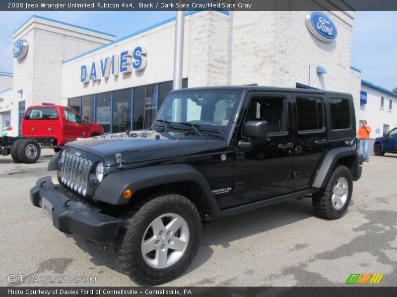 Black / Dark Slate Gray/Med Slate Gray 2008 Jeep Wrangler Unlimited Rubicon 4x4