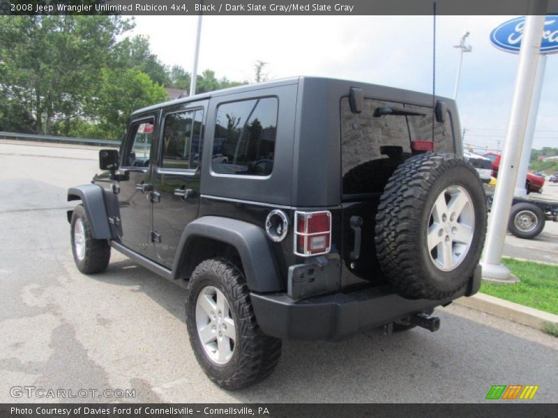 Black / Dark Slate Gray/Med Slate Gray 2008 Jeep Wrangler Unlimited Rubicon 4x4
