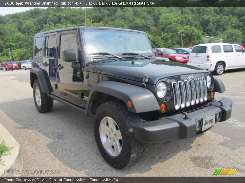 Black / Dark Slate Gray/Med Slate Gray 2008 Jeep Wrangler Unlimited Rubicon 4x4