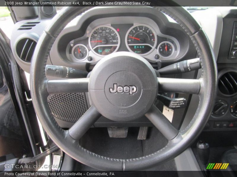 Black / Dark Slate Gray/Med Slate Gray 2008 Jeep Wrangler Unlimited Rubicon 4x4