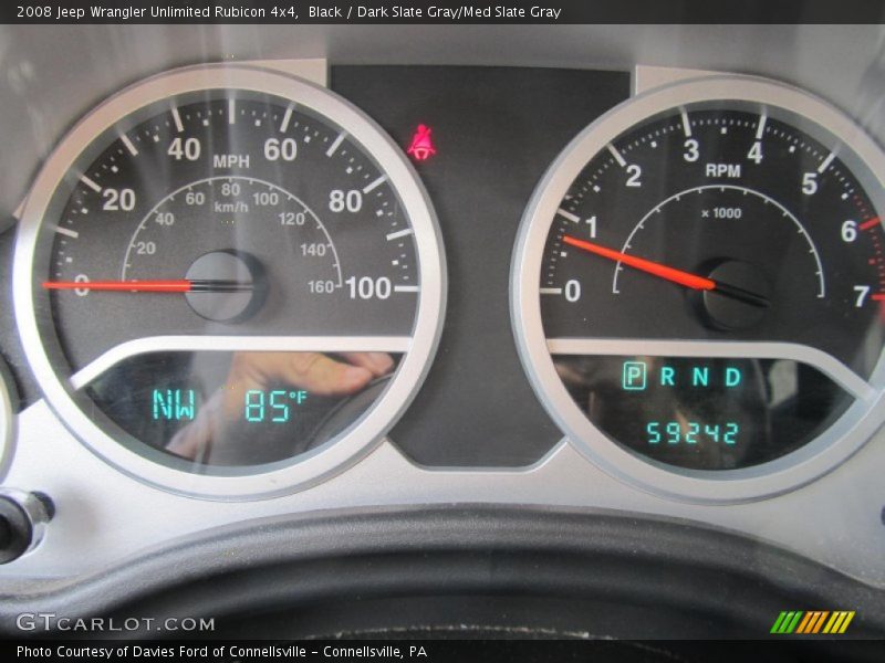 Black / Dark Slate Gray/Med Slate Gray 2008 Jeep Wrangler Unlimited Rubicon 4x4