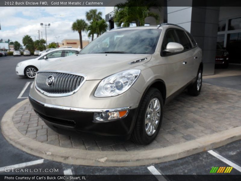 Gold Mist Metallic / Cashmere 2012 Buick Enclave FWD