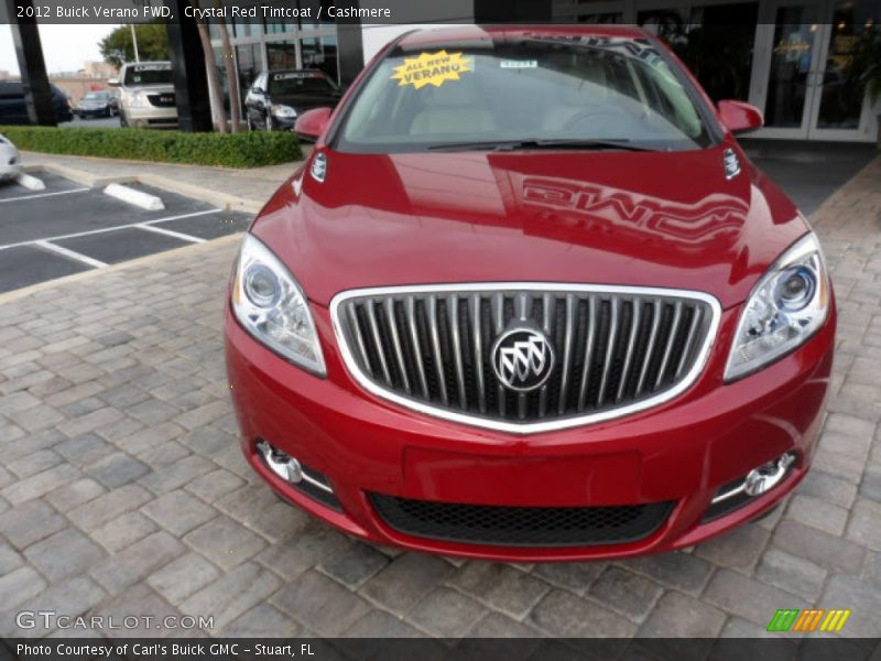 Crystal Red Tintcoat / Cashmere 2012 Buick Verano FWD