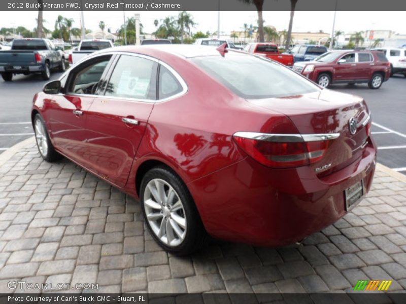 Crystal Red Tintcoat / Cashmere 2012 Buick Verano FWD