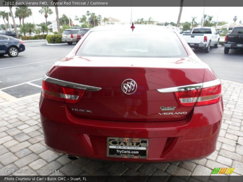 Crystal Red Tintcoat / Cashmere 2012 Buick Verano FWD
