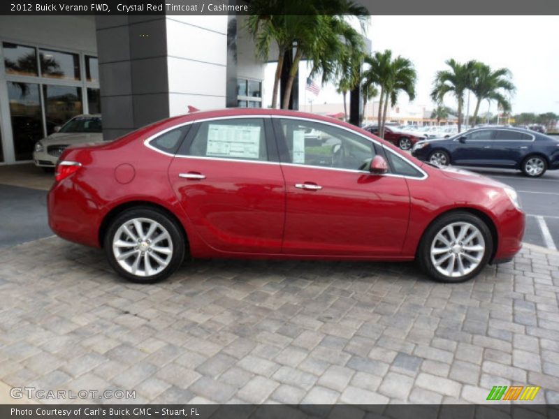 Crystal Red Tintcoat / Cashmere 2012 Buick Verano FWD