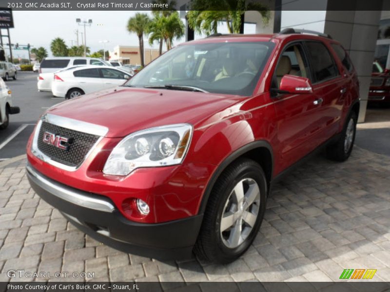 Crystal Red Tintcoat / Cashmere 2012 GMC Acadia SLT