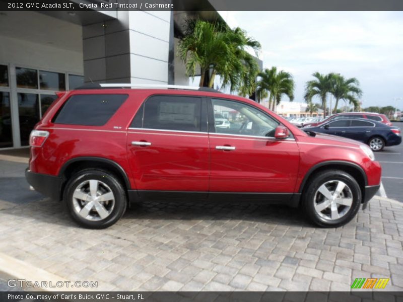 Crystal Red Tintcoat / Cashmere 2012 GMC Acadia SLT