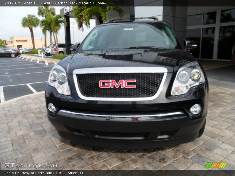 Carbon Black Metallic / Ebony 2012 GMC Acadia SLT AWD