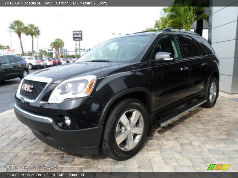 Carbon Black Metallic / Ebony 2012 GMC Acadia SLT AWD
