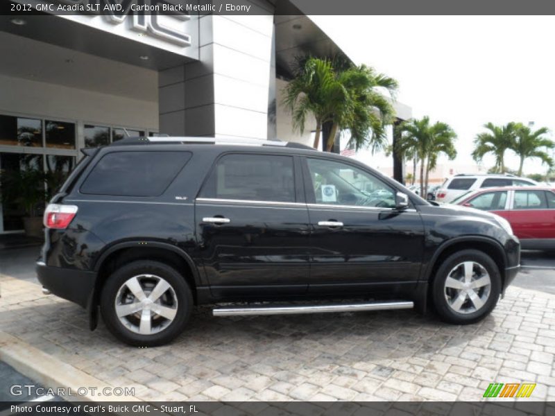 Carbon Black Metallic / Ebony 2012 GMC Acadia SLT AWD