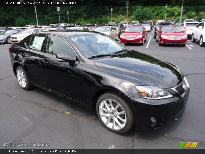 Obsidian Black / Black 2012 Lexus IS 250 AWD