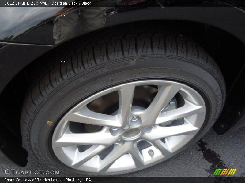 Obsidian Black / Black 2012 Lexus IS 250 AWD