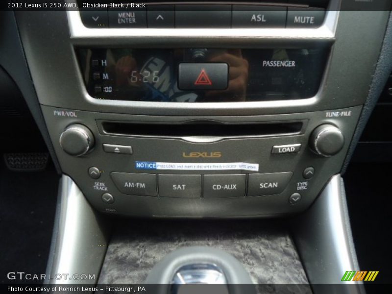 Obsidian Black / Black 2012 Lexus IS 250 AWD