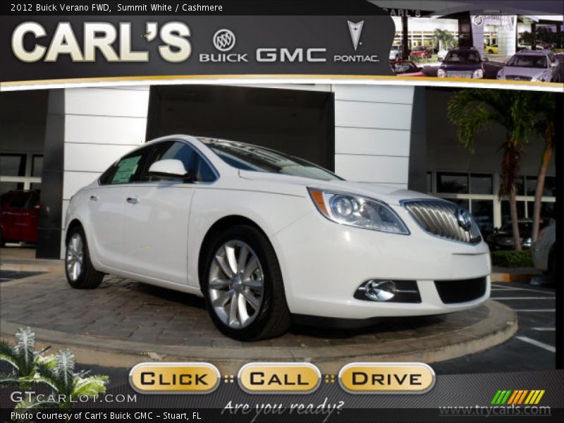 Summit White / Cashmere 2012 Buick Verano FWD