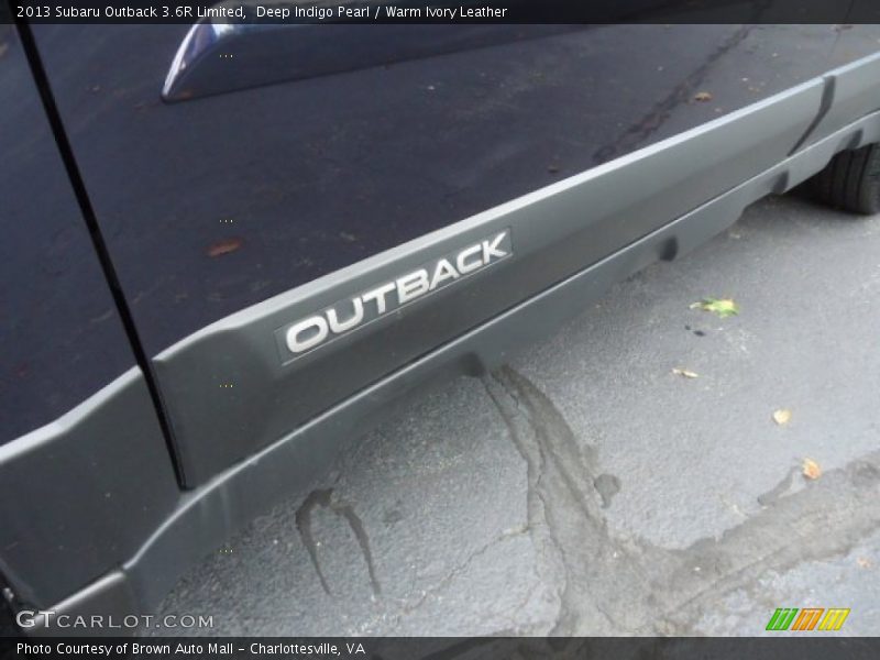 Deep Indigo Pearl / Warm Ivory Leather 2013 Subaru Outback 3.6R Limited