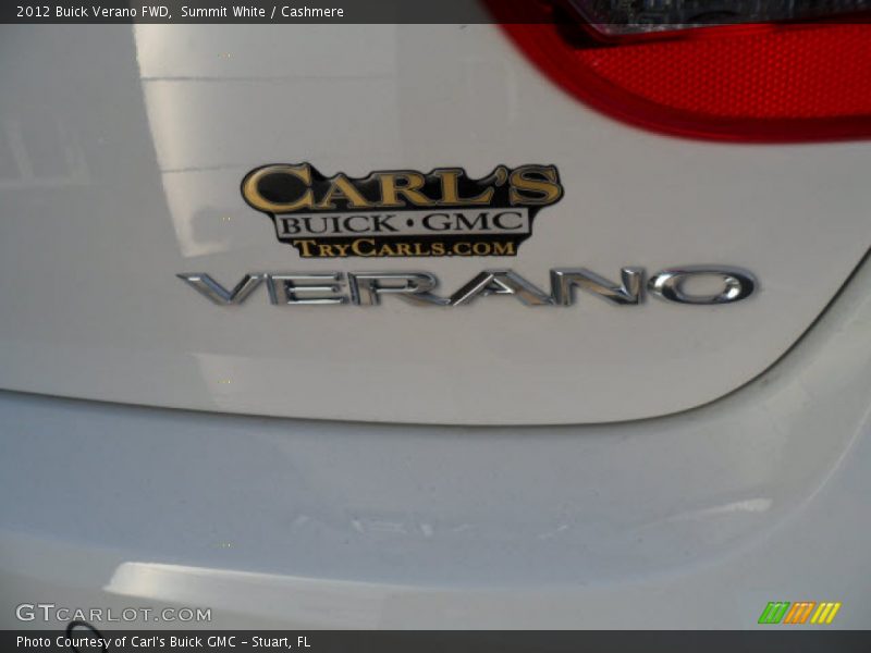 Summit White / Cashmere 2012 Buick Verano FWD