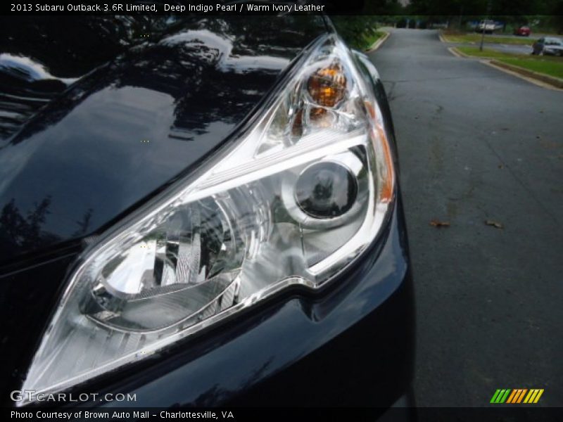 Deep Indigo Pearl / Warm Ivory Leather 2013 Subaru Outback 3.6R Limited