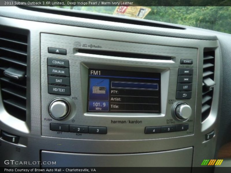 Deep Indigo Pearl / Warm Ivory Leather 2013 Subaru Outback 3.6R Limited