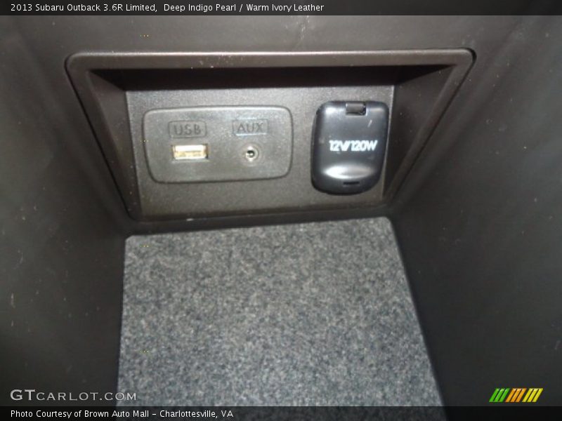 Deep Indigo Pearl / Warm Ivory Leather 2013 Subaru Outback 3.6R Limited