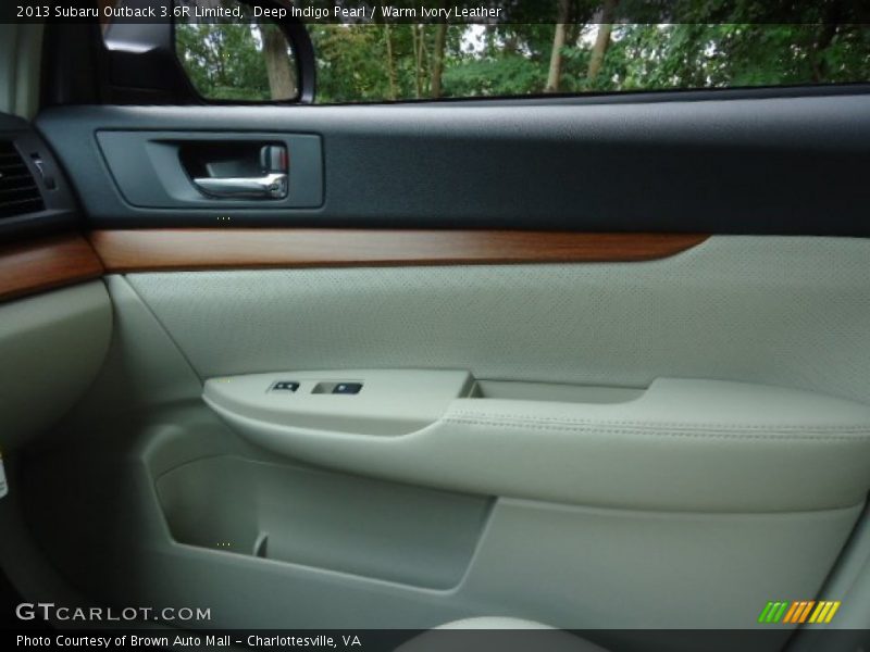 Deep Indigo Pearl / Warm Ivory Leather 2013 Subaru Outback 3.6R Limited