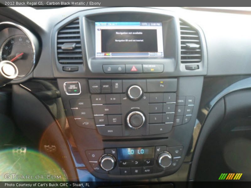Carbon Black Metallic / Ebony 2012 Buick Regal GS