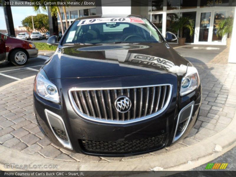 Carbon Black Metallic / Ebony 2012 Buick Regal GS