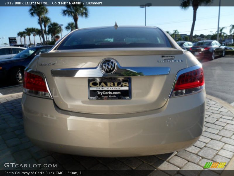 Gold Mist Metallic / Cashmere 2012 Buick LaCrosse FWD
