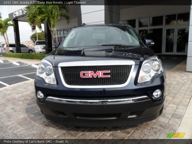 Deep Blue Metallic / Light Titanium 2012 GMC Acadia SLT