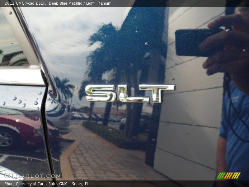 Deep Blue Metallic / Light Titanium 2012 GMC Acadia SLT