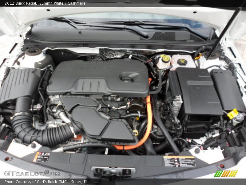  2012 Regal  Engine - 2.4 Liter SIDI DOHC 16-Valve VVT Flex-Fuel ECOTEC 4 Cylinder Gasoline/eAssist Electric Motor