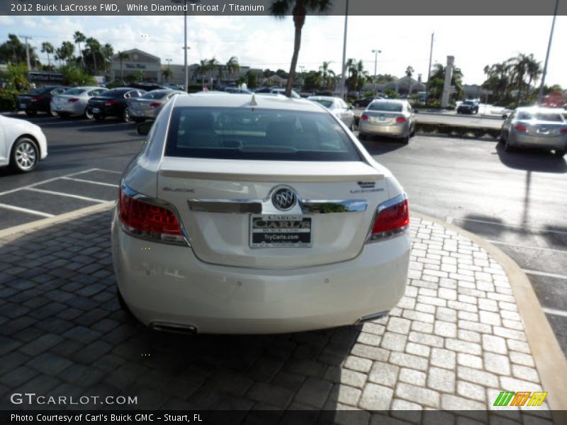 White Diamond Tricoat / Titanium 2012 Buick LaCrosse FWD