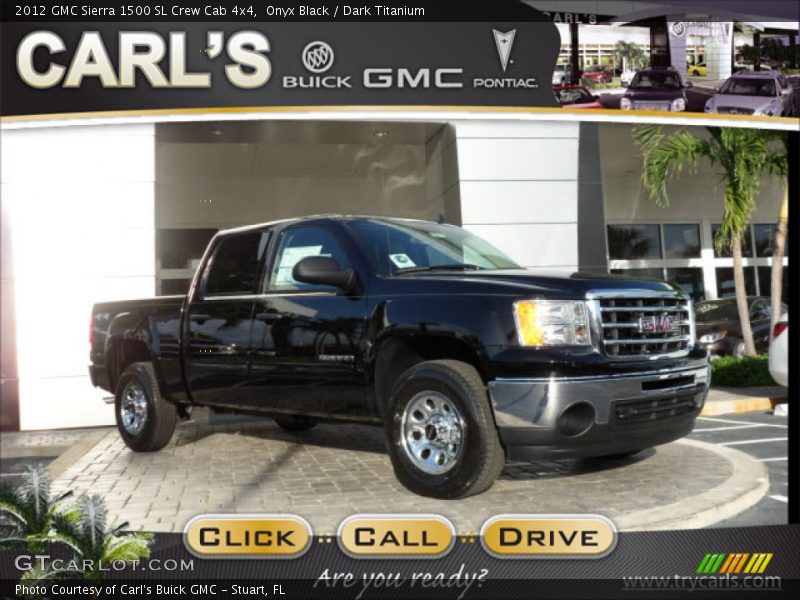 Onyx Black / Dark Titanium 2012 GMC Sierra 1500 SL Crew Cab 4x4