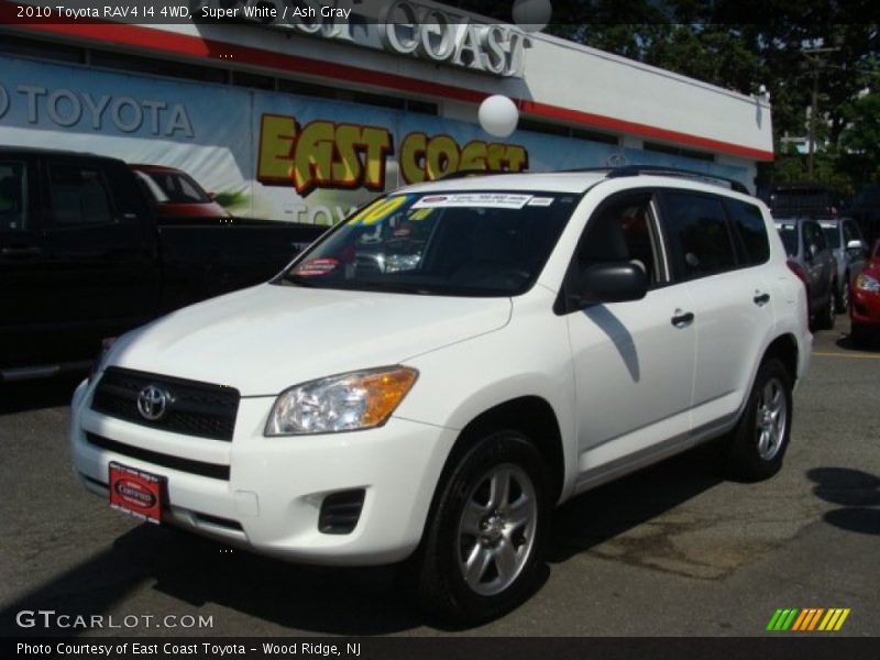 Super White / Ash Gray 2010 Toyota RAV4 I4 4WD