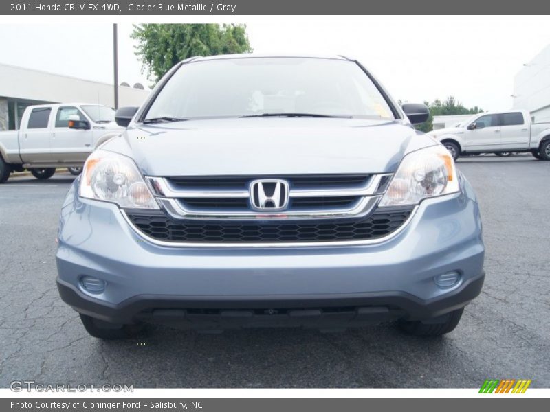 Glacier Blue Metallic / Gray 2011 Honda CR-V EX 4WD