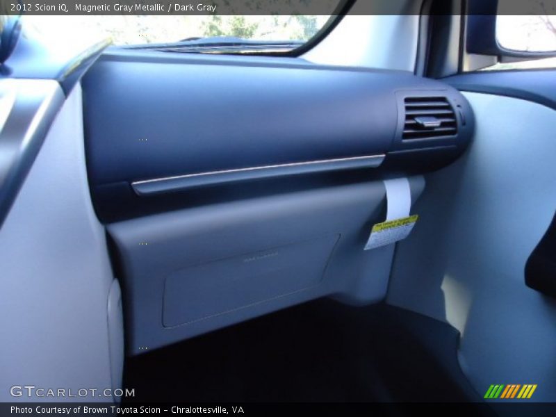 Magnetic Gray Metallic / Dark Gray 2012 Scion iQ