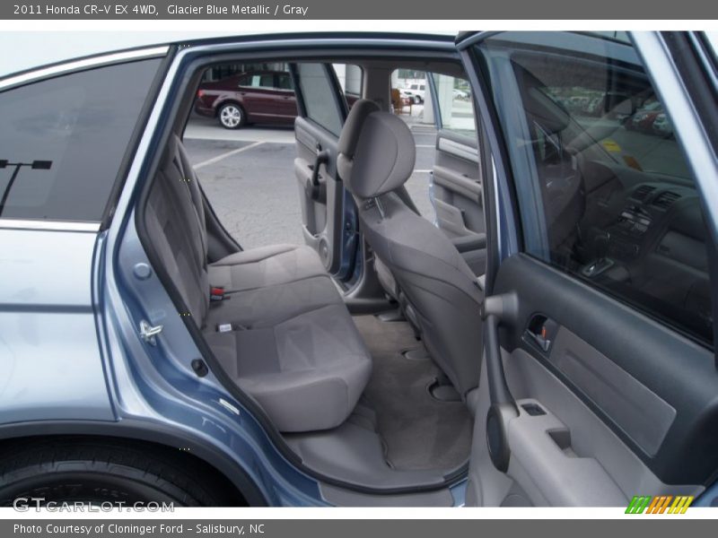 Glacier Blue Metallic / Gray 2011 Honda CR-V EX 4WD