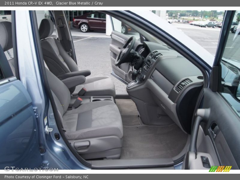 Glacier Blue Metallic / Gray 2011 Honda CR-V EX 4WD
