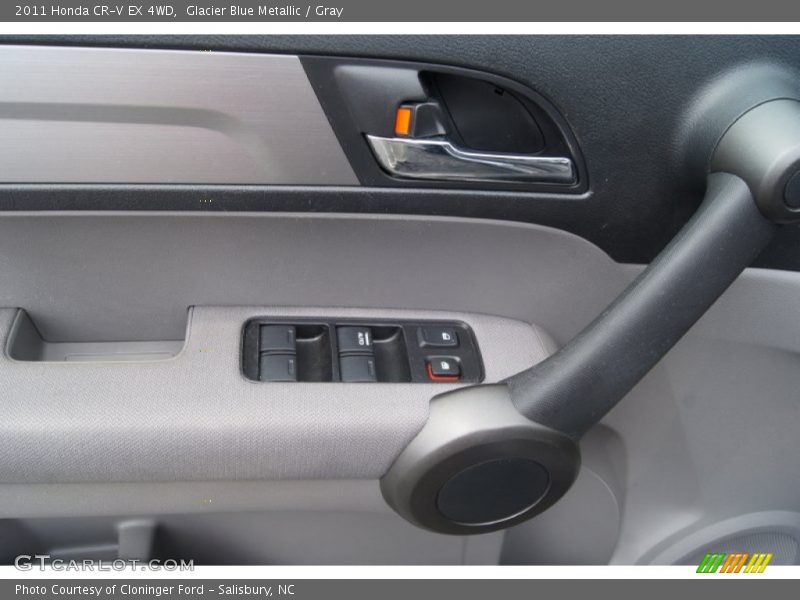 Glacier Blue Metallic / Gray 2011 Honda CR-V EX 4WD