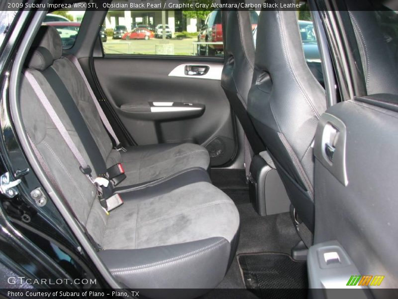 Obsidian Black Pearl / Graphite Gray Alcantara/Carbon Black Leather 2009 Subaru Impreza WRX STi