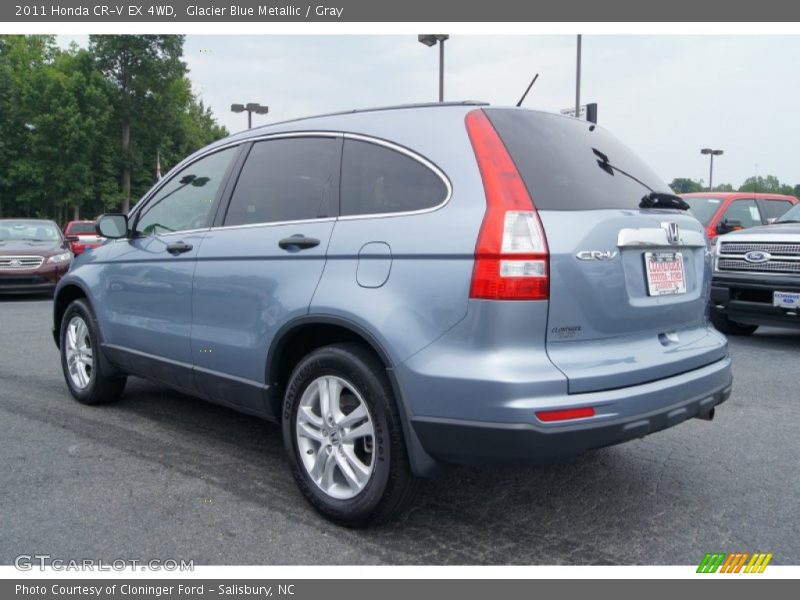 Glacier Blue Metallic / Gray 2011 Honda CR-V EX 4WD