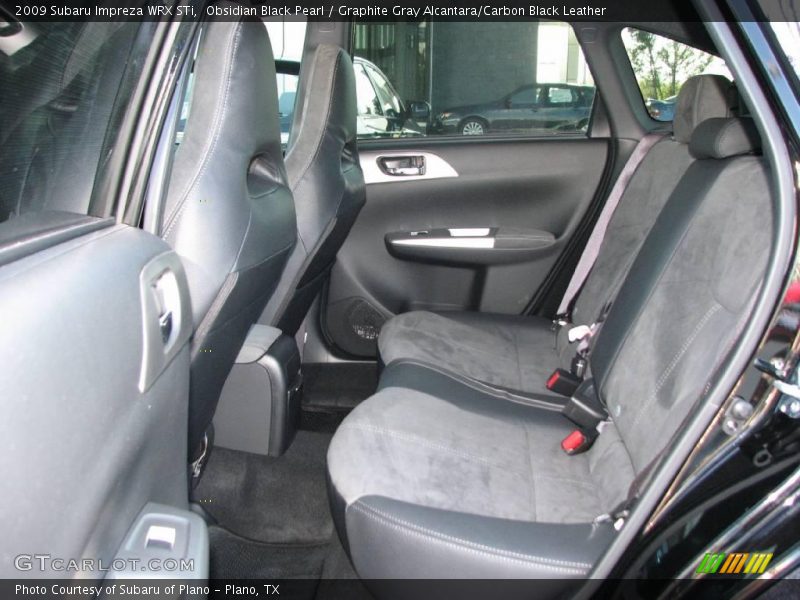 Obsidian Black Pearl / Graphite Gray Alcantara/Carbon Black Leather 2009 Subaru Impreza WRX STi