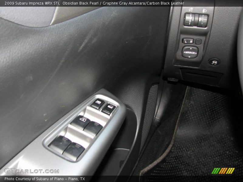 Obsidian Black Pearl / Graphite Gray Alcantara/Carbon Black Leather 2009 Subaru Impreza WRX STi