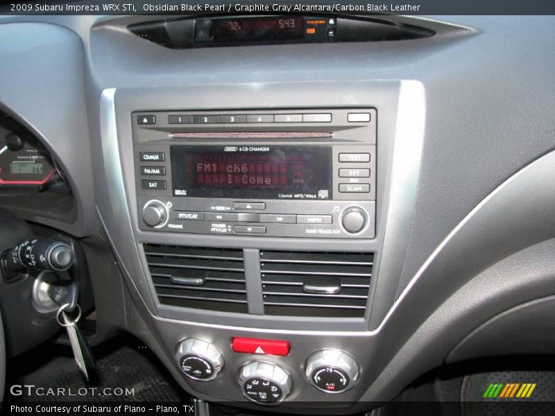 Obsidian Black Pearl / Graphite Gray Alcantara/Carbon Black Leather 2009 Subaru Impreza WRX STi