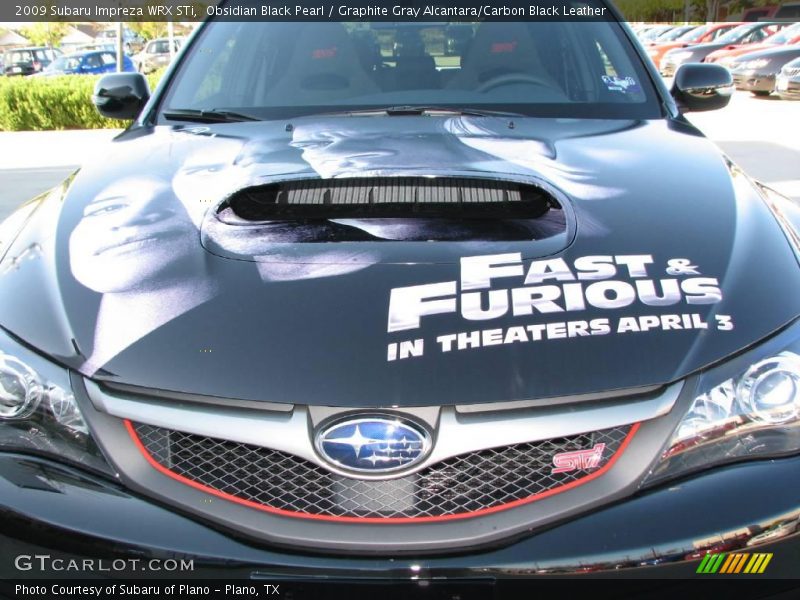 Obsidian Black Pearl / Graphite Gray Alcantara/Carbon Black Leather 2009 Subaru Impreza WRX STi