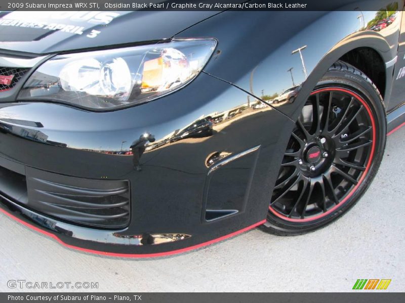 Obsidian Black Pearl / Graphite Gray Alcantara/Carbon Black Leather 2009 Subaru Impreza WRX STi