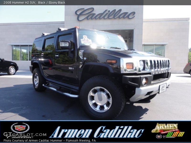 Black / Ebony Black 2008 Hummer H2 SUV