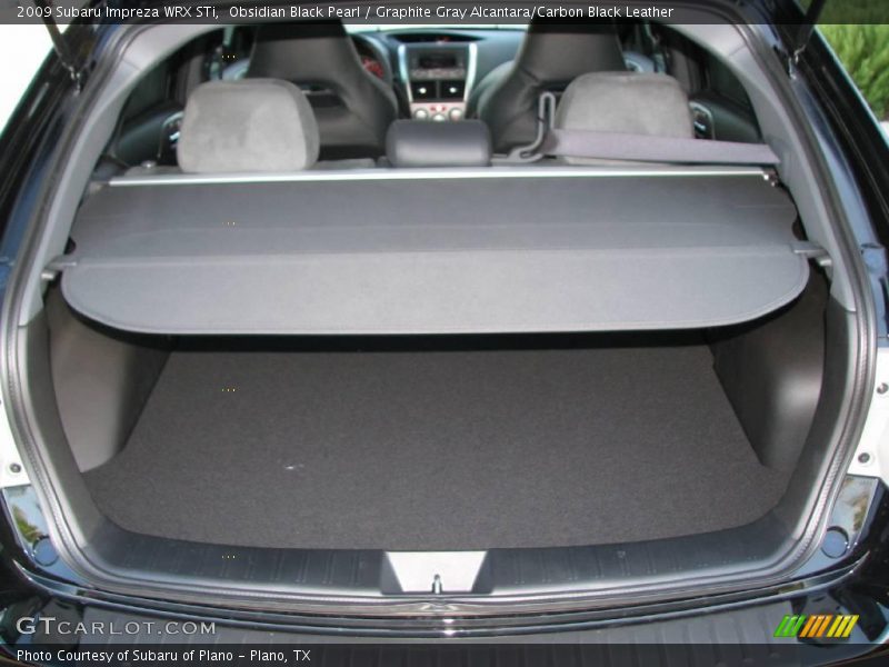 Obsidian Black Pearl / Graphite Gray Alcantara/Carbon Black Leather 2009 Subaru Impreza WRX STi