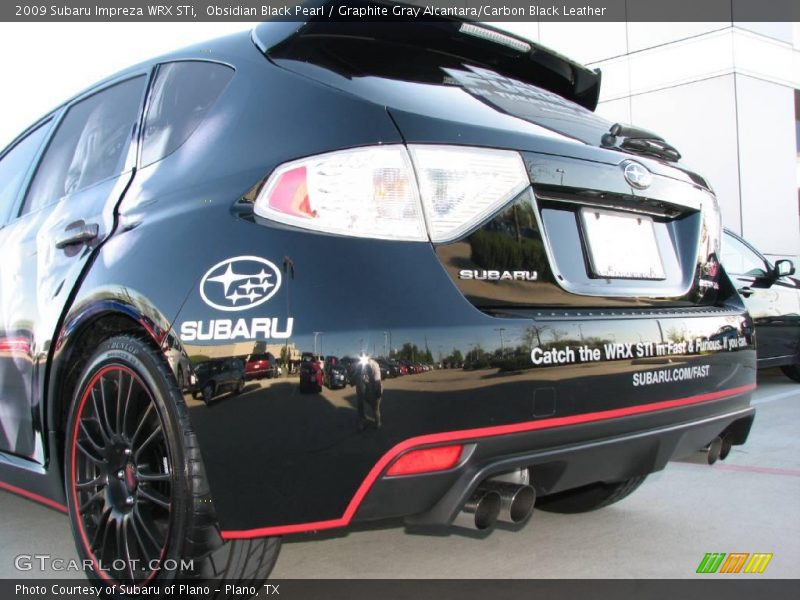 Obsidian Black Pearl / Graphite Gray Alcantara/Carbon Black Leather 2009 Subaru Impreza WRX STi