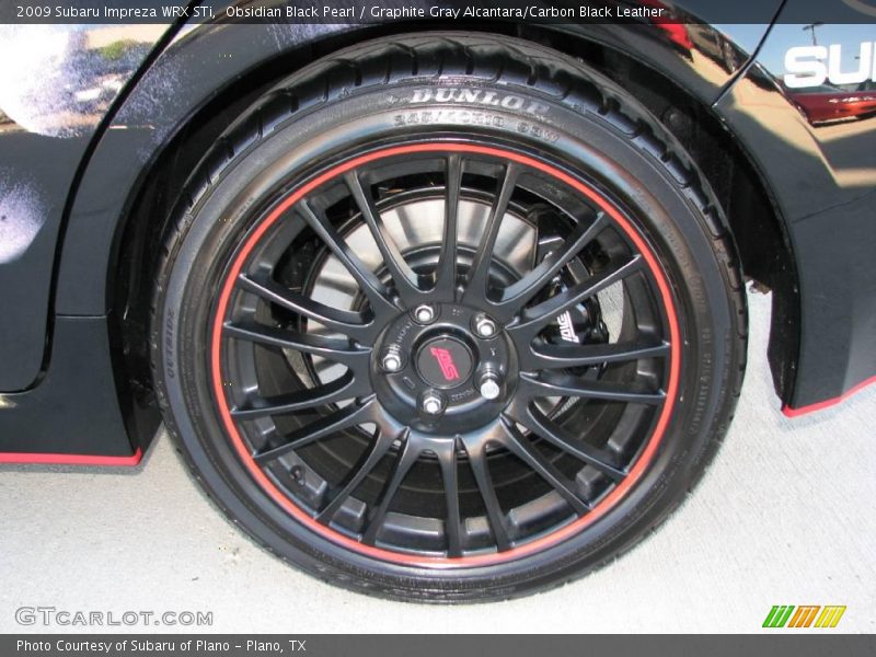 Obsidian Black Pearl / Graphite Gray Alcantara/Carbon Black Leather 2009 Subaru Impreza WRX STi